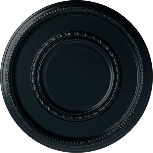 Ekena Millwork Federal Roped Large Ceiling Medallion (Fits Canopies up to 7 3/4"), 17 3/8"OD x 1 1/8"P, Night Shade CM17FENSF - main